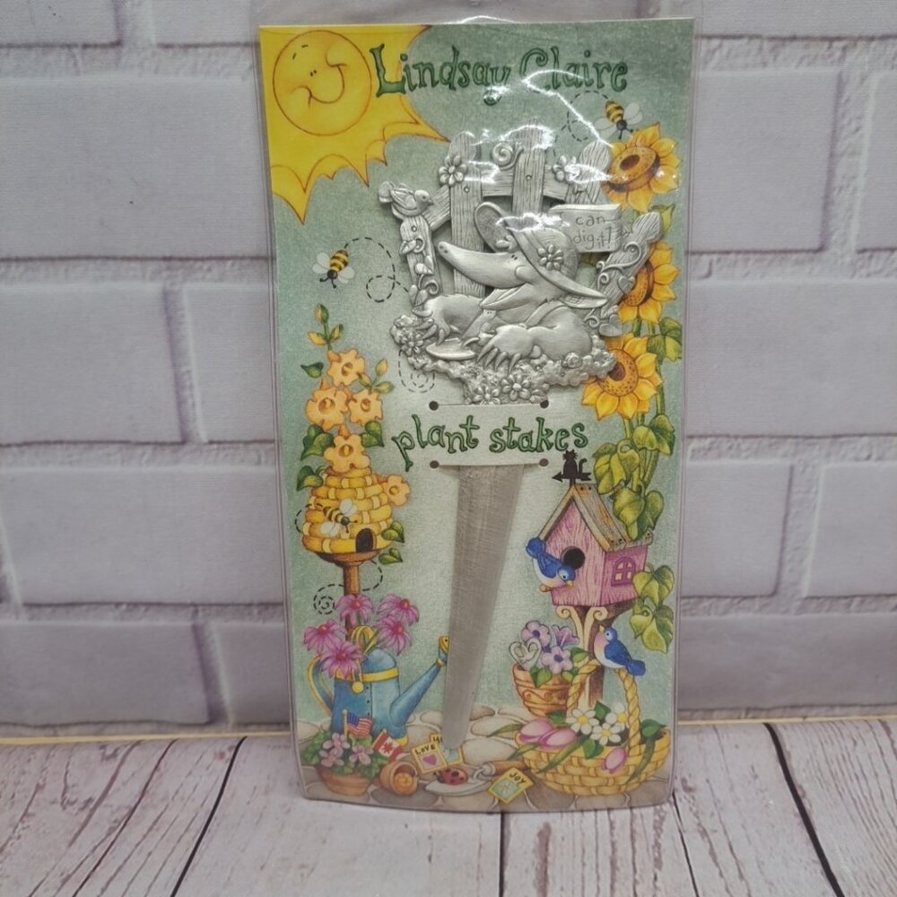 Lindsay Claire Fine Pewter‎ Plant Stake, Earth-ly Delights